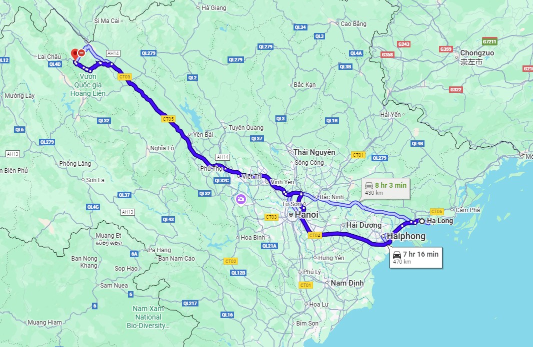 Sapa - Halong Bay Route